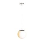 LUNA 20 pendant  opal-colored glass/chrome 230V LED E27 11W - Image 5