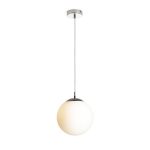 LUNA 25 pendant  opal-colored glass/chrome 230V LED E27 15W - Image 5