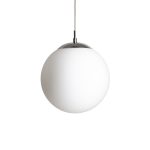 LUNA 25 pendant  opal-colored glass/chrome 230V LED E27 15W - Image 2