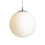 LUNA 30 pendant  opal-colored glass/chrome 230V LED E27 15W - Image 3