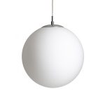 LUNA 30 pendant  opal-colored glass/chrome 230V LED E27 15W - Image 2