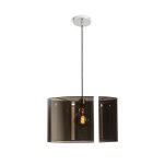 FANCY 50/30 pendant  smokey foil 230V LED E27 15W
