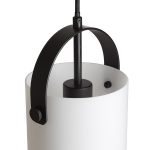 JULIETTA 16 pendant  opal-colored glass/black 230V LED E27 15W - Image 5