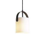 JULIETTA 16 pendant  opal-colored glass/black 230V LED E27 15W - Image 3