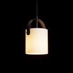 JULIETTA 16 pendant  opal-colored glass/black 230V LED E27 15W - Image 4