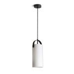 JULIETTA 31 pendant  opal-colored glass/black 230V LED E27 15W