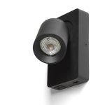 VOLTERA USB wall black  230V LED GU10 9W - Image 4