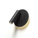 THALIA wall black satinated acrylic 230V LED 6+3W 3000K