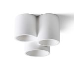 GINA III ceiling plaster 230V LED GU10 3x5W