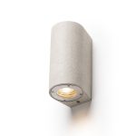GRANITA II wall  concrete/light granite 230V LED GU10 2x5W IP65