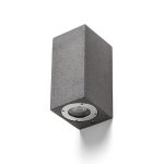 KANE II wall  concrete/dark granite 230V LED GU10 2x5W IP65 - Image 2