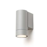 MIZZI NEW I wall silver grey  230V LED GU10 8W IP65