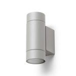 MIZZI NEW II wall silver grey  230V LED GU10 2x8W IP65 - Image 2