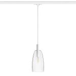BELLINI for 3-circuit tracks white clear glass 230V LED E14 15W