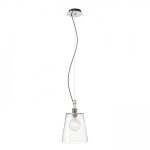 BABU NEW 22 pendant  clear glass/chrome 230V LED E27 15W