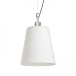 BABU NEW 22 pendant  opal-colored glass/chrome 230V LED E27 15W - Image 3