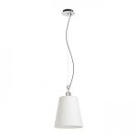 BABU NEW 22 pendant  opal-colored glass/chrome 230V LED E27 15W
