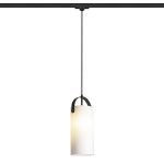 JULIETTA 31 for 3-circuit tracks opal-colored glass/black 230V LED E27 15W