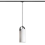 JULIETTA 31 for 1-circuit tracks opal-colored glass/black 230V LED E27 15W