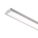 LED PROFILE A recessed 1m aluminum/frosted acrylic - Image 5
