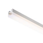LED PROFILE D surface mounted 1m aluminum/frosted acrylic - Image 4