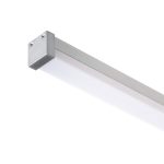 LED PROFILE D surface mounted 1m aluminum/frosted acrylic - Image 3