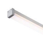 LED PROFILE D surface mounted 1m aluminum/frosted acrylic - Image 5