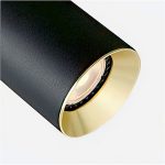 DARIO for 1-circuit tracks black brushed brass 230V LED GU10 9W - Image 3