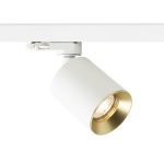 DARIO for 3-circuit tracks white brushed brass 230V LED GU10 9W