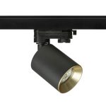 DARIO for 3-circuit tracks black brushed brass 230V LED GU10 9W - Image 2