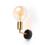 ARAQ wall  brushed brass/black 230V LED E27 15W - Image 5
