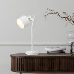 CELEIA table matte white matt nickel 230V LED E27 11W - Image 3