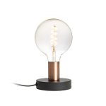 ALGOT table black brushed copper 230V LED E27 15W