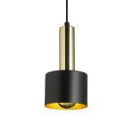 GIULIA 12 pendant black/gold brown brass 230V LED E27 11W - Image 3
