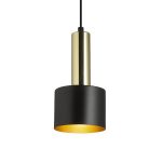 GIULIA 12 pendant black/gold brown brass 230V LED E27 11W - Image 2