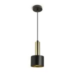GIULIA 12 pendant black/gold brown brass 230V LED E27 11W - Image 5