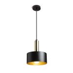 GIULIA 20 pendant black/gold brown brass 230V LED E27 15W