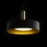 GIULIA 40 pendant black/gold brown brass 230V LED E27 30W - Image 2