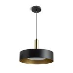 GIULIA 40 pendant black/gold brown brass 230V LED E27 30W - Image 4