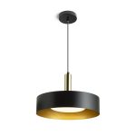 GIULIA 40 pendant black/gold brown brass 230V LED E27 30W - Image 3