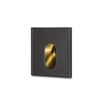 MEMPHIS SQ wall recessed black 230V LED 3W 60° 3000K