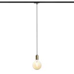 ARAQ for 1-circuit tracks pendant brushed brass/black 230V LED E27 15W
