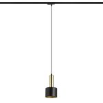GIULIA 12 for 1-circuit tracks black/gold brown brass 230V LED E27 11W - Image 3
