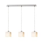 DADOS III 60 pendant opal-colored glass/matt nickel 230V LED E27 3x11W - Image 2