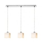 DADOS III 60 pendant  opal-colored glass/chrome 230V LED E27 3x11W - Image 2