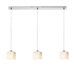 DADOS III 80 pendant  opal-colored glass/matt nickel 230V LED E27 3x11W - Image 2