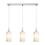 LIZ III 60 pendant  opal-colored glass/matt nickel 230V LED E27 3x15W - Image 3