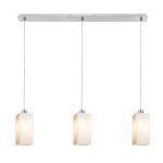 LIZ III 80 pendant  opal-colored glass/chrome 230V LED E27 3x15W - Image 2