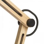 NIZZA table Polycotton black/wood 230V LED E14 7W - Image 4