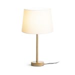 MAUI/AMBITUS 30 table  Polycotton white/wood 230V LED E27 15W - Image 2